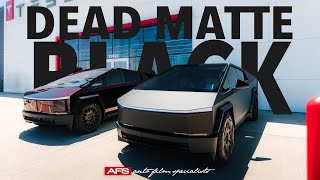 DEAD MATTE BLACK CYBERTRUCK WRAP  AFS WRAPS [upl. by Ytiak319]