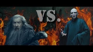 Gandalf vs Lord Voldemort  Epic Duel [upl. by Darcia]