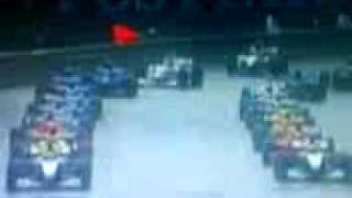 1998 Belgium Grand Prix big start crash Schumacher vs Coulthard Spa [upl. by Adiraf]