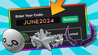 6 NEW CODES ALL JUNE 2024 Roblox Promo Codes For ROBLOX FREE Items and FREE Hats 2024 UPDATED [upl. by Amalbena787]