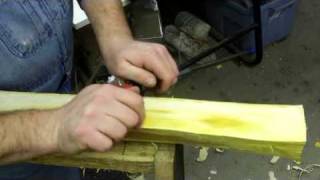 Using a Spoke Shave For Shaving Osage Bow Staveswmv [upl. by Doy170]