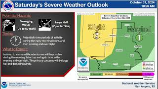 West Central Texas Weather Briefing  103124 [upl. by Floyd626]