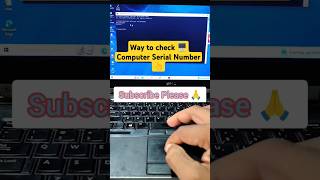 How to Check Computer Serial Number Service tag Shorts ITparivar Subscribe YTshorts [upl. by Moor730]