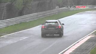 Mercedes GLA 45 AMG che sound nel video spia dal Nürburgring [upl. by Berlinda]