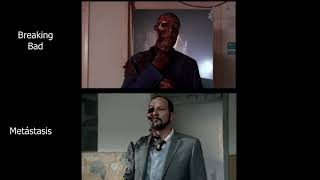 Breaking Bad amp Metástasis  Gus Death Comparison [upl. by Kallman]