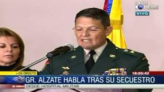 Renuncia el general Rubén Darío Alzate tras ser liberado por las FARC [upl. by Peterus]