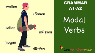 Learn German  German Grammar  Modalverben  Modal verbs  A1 [upl. by Hyozo]