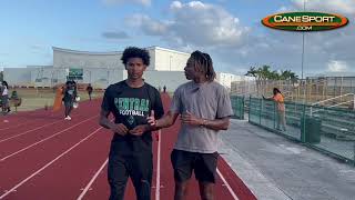 CaneSports Inside The Lines Get to know Miami target Naeshaun Montgomery [upl. by Mozelle]