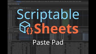 Scriptable Sheets Paste Pad [upl. by Zima]