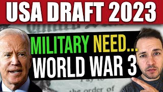 BREAKING US DRAFT NOW NEEDED 2023 Military Shortfall WORLD WAR 3 [upl. by Chaworth]