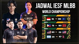 JADWAL IESF MLBB WORLD CHAMPIONSHIP 2024  HARI INI SELASA 12 NOVEMBER 2024 [upl. by Sucramat569]