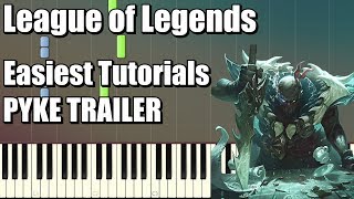 Pyke Login Theme  EASIEST Piano Tutorial [upl. by Ail]