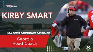 Kirby Smart talks defending Arch Manning what Carson Beck has to do to for Georgia to beat Texas [upl. by Haidebez]