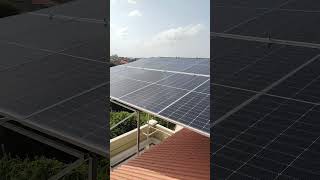 Solar system installed shortvideo shortfeed youtubeshort shorts solarpower solarenrgy solarin [upl. by Atinihc149]