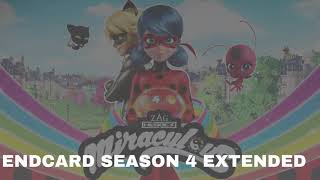 MIRACULOUS  SOUNDTRACK Ending Scene Endcard  Season 4 Theme Extended [upl. by Ayekan]