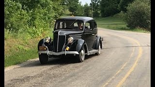 1936 Ford Flathead V8 Road Trip  No Talking No Music [upl. by Humph]