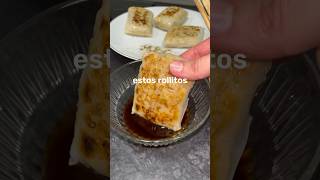 ROLLITOS CRUJIENTES con PAPEL DE ARROZ 🤤 cenasaludable [upl. by Elinor135]