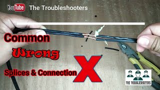 Electrical Wire Splicing Techniques  How to splice wires TheTroubleshooters TreeLights [upl. by Diver654]