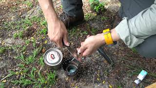 Day Hike Pulau Ubin  Testing Evernew Titanium 500ml pot and Ti Dx Alcohol Stove [upl. by Asilram]