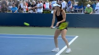 Martina Hingis Forehand and Backhand  2013 Cincinnati Open [upl. by Akinnej]