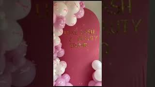 LUXE LASH amp BEAUTY STUDIO Opening Ceremony Decoration  Lumos Events birtdaydecoration [upl. by Annaoj]