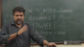 How to work towards becoming a lawyer   Sr Adv Aditya Sondhi [upl. by Esiuolyram]