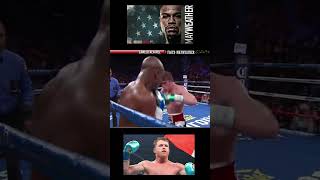 Canelo Alvarez Crazy Punches Vs Floyd Mayweather Jr boxing boxingevent caneloVsCrawford [upl. by Carmon]