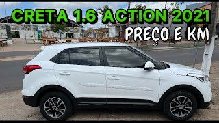 PREÇO E KM CRETA 16 ACTION AUTOMÁTICO 2021 [upl. by Beauchamp]