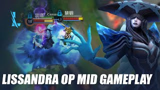 Lissandra OP MID Gameplay  Wild Rift [upl. by Yenial]