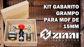 GABARITO GRAMPO PARA MDF DE 15mm  ALUZINI [upl. by Leirbaj]