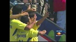 Gol del Chaco Giménez con América a Pumas [upl. by Ahaelam723]