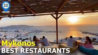 Mykonos Best Restaurants  SantoriniDavecom [upl. by Karolina]