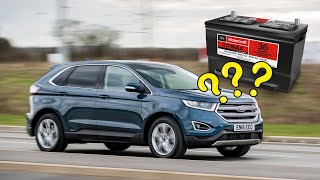 Where is the BATTERY in Ford Edge And How to Get it OUT [upl. by Naret]