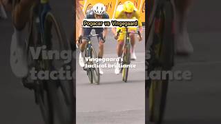 Pogacar vs Vingegaard  Photo finish cycling trending shorts [upl. by Notnroht]