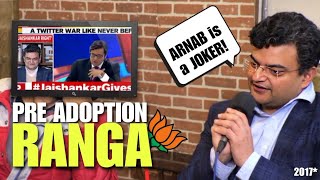 Ranganathan before getting adopted by BJP  godi media roast [upl. by Antebi]