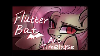 【MLP】Art Timelapse  Flutterbat [upl. by Bumgardner]