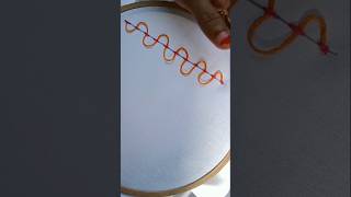 laced running Stitch handembroiderylacedrunningstitchvariationofrunningstitch [upl. by Arahat]