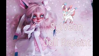 Sylveon Doll  EverAfter High Repaint  Pokemon OOAK  etellan [upl. by Reis]