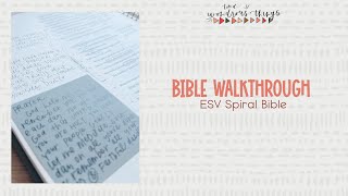 BIBLE REVIEW  ESV Spiral Bible [upl. by Anyzratak]