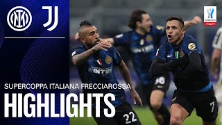 Super Champs 🏆🥳🙌⚫🔵 INTER 21 JUVENTUS  HIGHLIGHTS  SUPERCOPPA 2122 [upl. by Inaleon]