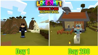 I survive 100 Days In lokicraft As Ravan  Lokicraft 100 Days Survival HINDI 1 [upl. by Ariak]