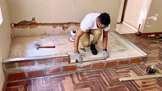 Increíbles Ideas Cómo hacer una Habitación y un Baño en Casa con Pared de paneles de yeso [upl. by Evelc633]