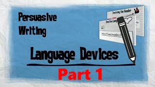 Persuasive Techniques Part 1  Persuasive Writing  EasyTeaching [upl. by Celio]