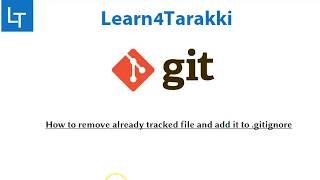 How to remove already tracked file and add it to gitignore file [upl. by Aicac]