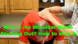 Why Do My Shoulder Blades Stick Out 10 Exercises amp StretchesWinging Scapula [upl. by Eesak]