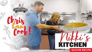 Chino Valley Ranchers  Chris Can Cook With Nikkis Kitchen Quiche Recipe [upl. by Anaeg]