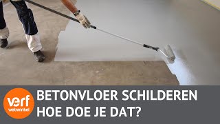 Hoe schilder je een vloer met vloercoating [upl. by Koch]