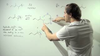 E1 Reaction Example and Hydride Shift [upl. by Wilmer986]