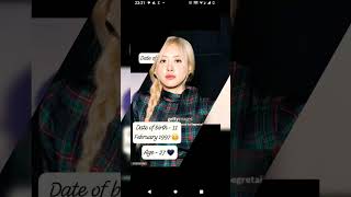 blackpink kpop date of birth 🤗  subscribe please 🥺 jk shows 🖥️✍️ [upl. by Orlan325]