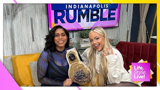 Liv Morgan previews Royal Rumble 2025 [upl. by Arikehs]